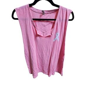 Under Armour Pink Power in Pink Tough As Hell Muscle Tank Top‎ XL